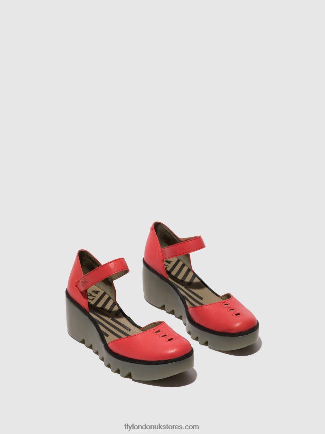 Ankle Strap Sandals BISO305 Women Fly London 4V24RT513 RASPBERRY