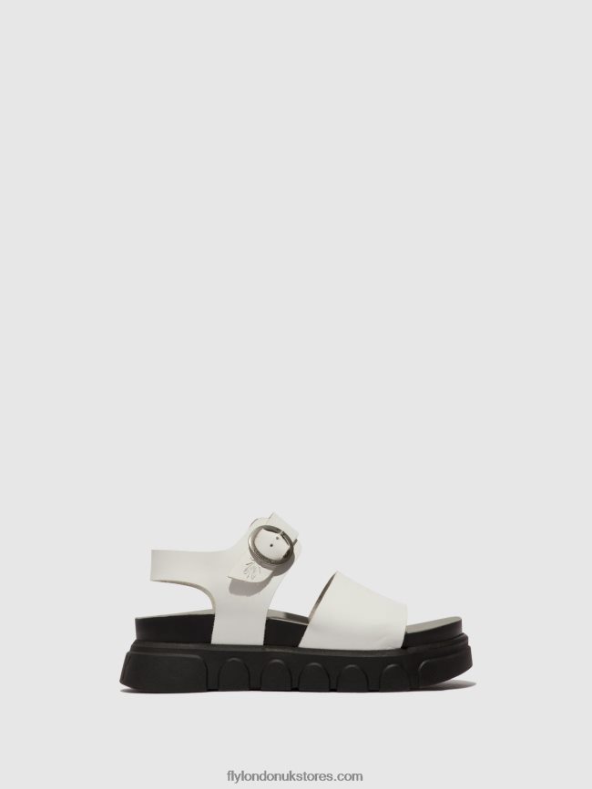 Ankle Strap Sandals CREE947 Women Fly London 4V24RT507 OFFWHITE