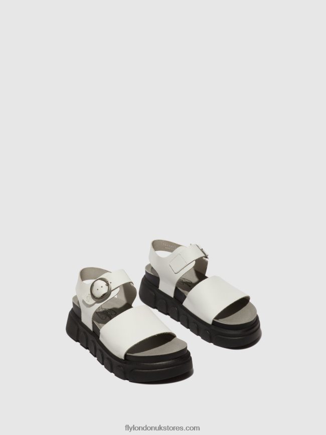 Ankle Strap Sandals CREE947 Women Fly London 4V24RT507 OFFWHITE