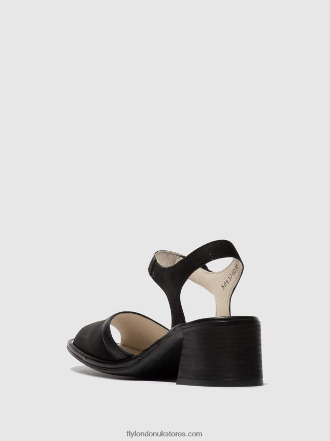 Ankle Strap Sandals LEAR374 Women Fly London 4V24RT531 BLACK