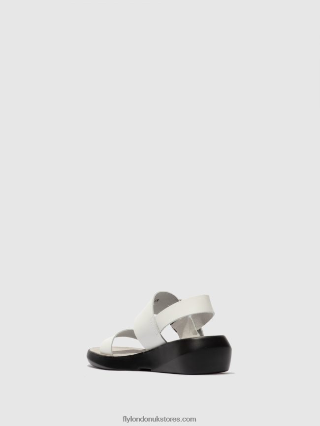 Buckle Sandals BANI739 Women Fly London 4V24RT604 BROOKLYN OFFWHITE
