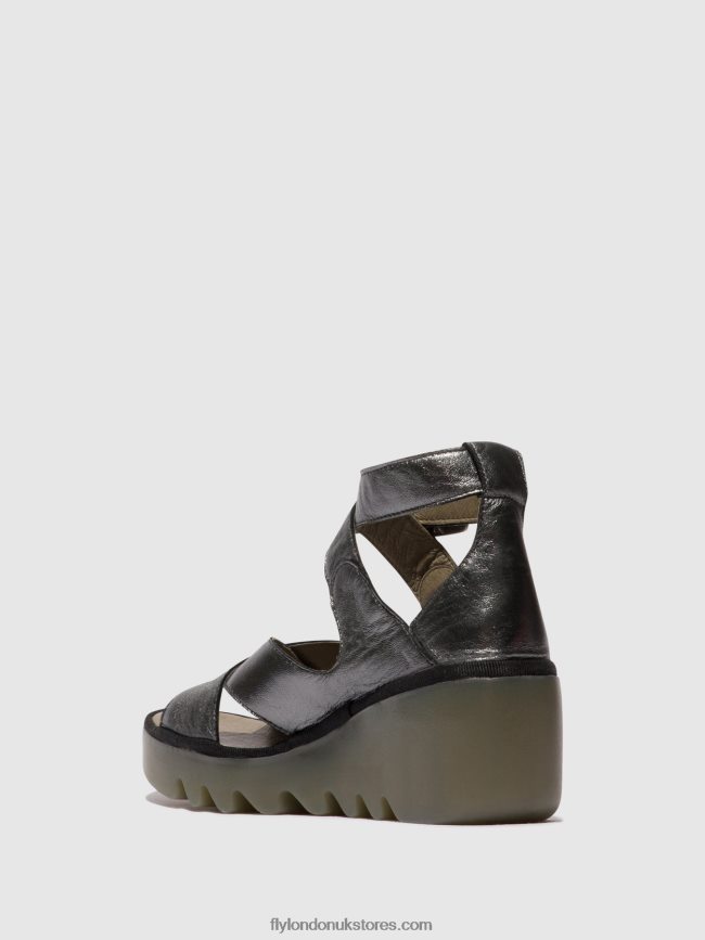 Buckle Sandals BYRE410 Women Fly London 4V24RT503 GRAPHITE