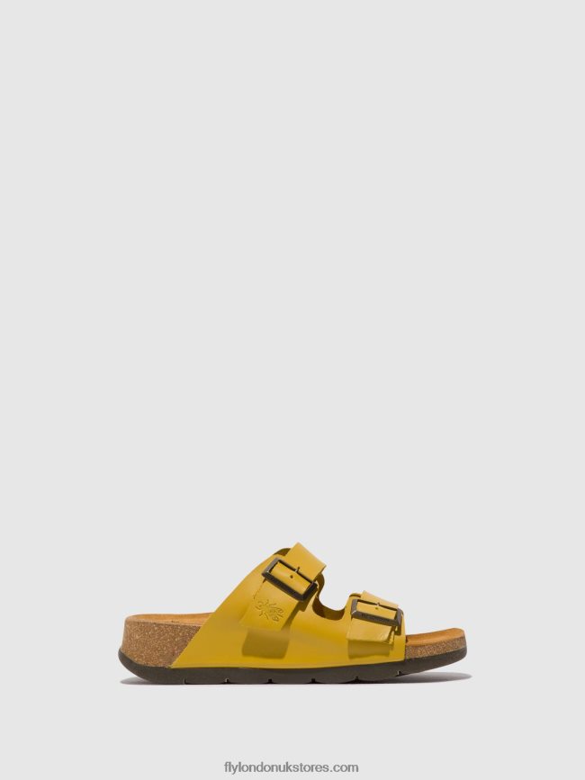 Buckle Sandals CAJA721 Women Fly London 4V24RT501 MUSTARD