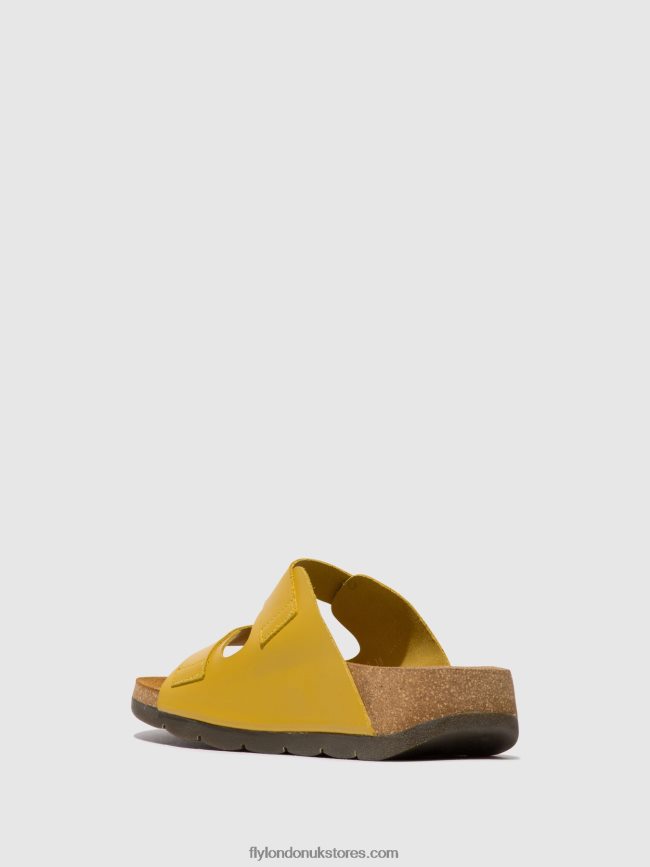 Buckle Sandals CAJA721 Women Fly London 4V24RT501 MUSTARD