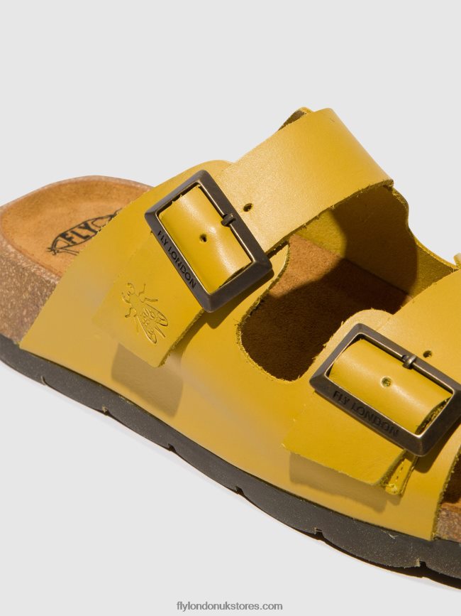Buckle Sandals CAJA721 Women Fly London 4V24RT501 MUSTARD