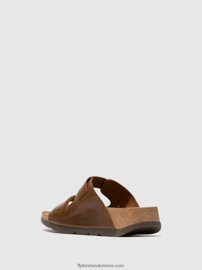 Buckle Sandals CAJA721 Women Fly London 4V24RT595 CAMEL
