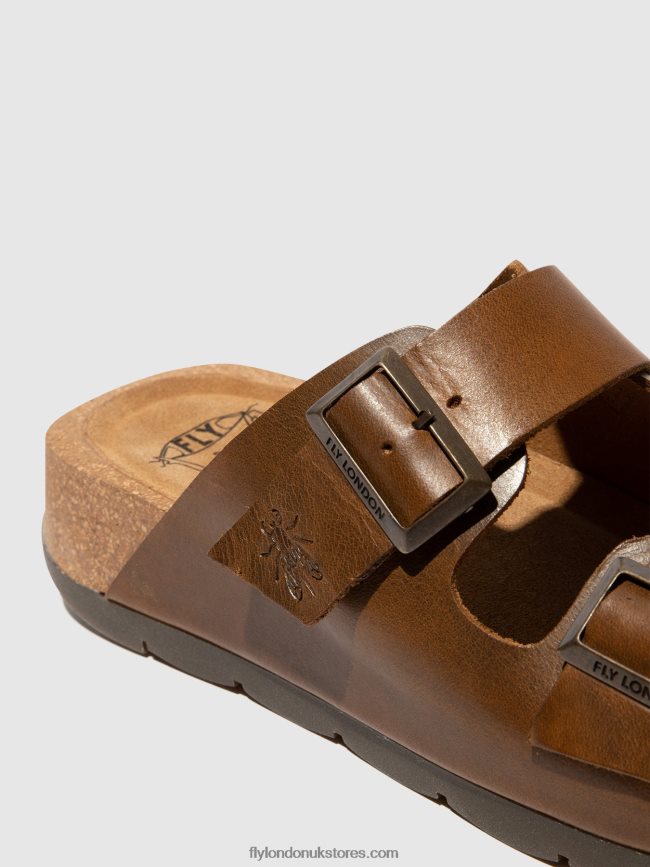 Buckle Sandals CAJA721 Women Fly London 4V24RT595 CAMEL
