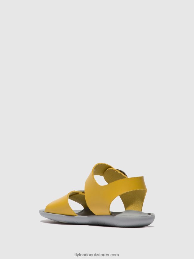 Buckle Sandals MASA757 Women Fly London 4V24RT498 MUSTARD