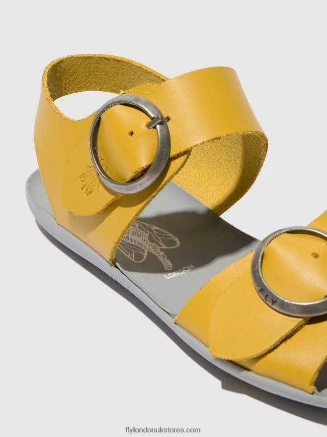 Buckle Sandals MASA757 Women Fly London 4V24RT498 MUSTARD