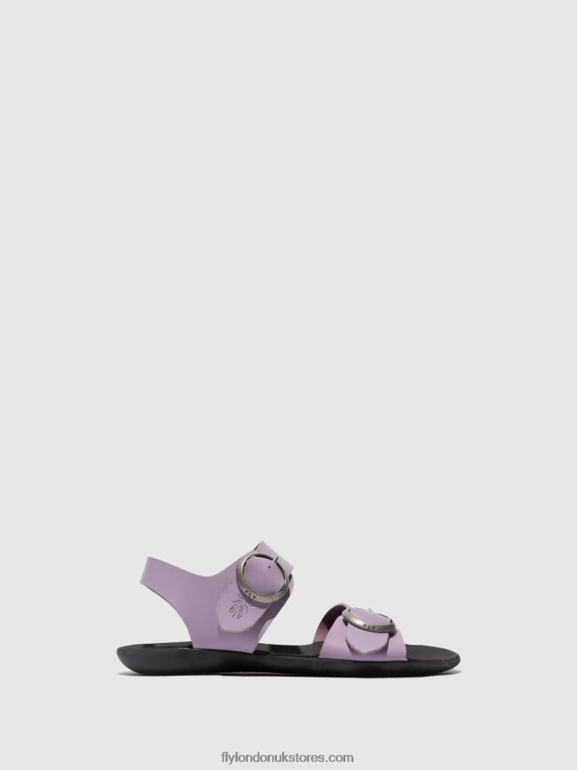 Buckle Sandals MASA757 Women Fly London 4V24RT499 PURPLE