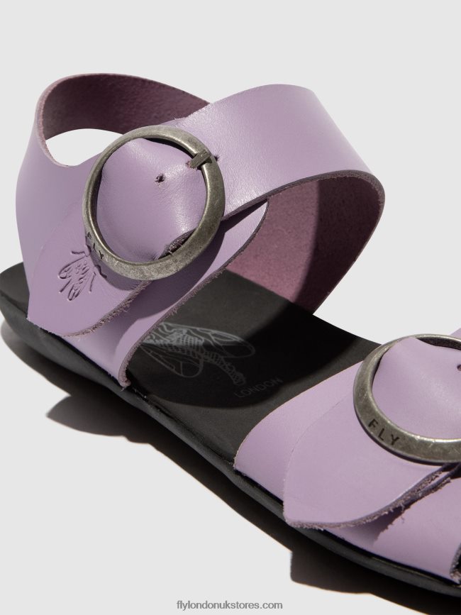 Buckle Sandals MASA757 Women Fly London 4V24RT499 PURPLE