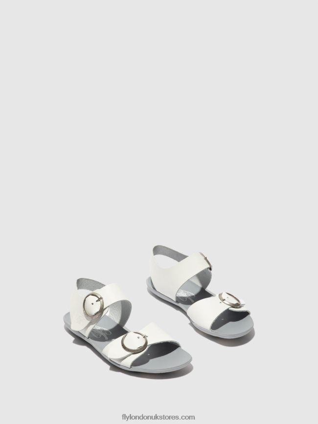 Buckle Sandals MASA757 Women Fly London 4V24RT596 BRIDLE OFF WHITE