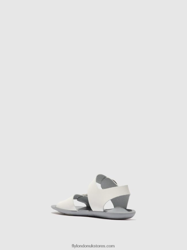 Buckle Sandals MASA757 Women Fly London 4V24RT596 BRIDLE OFF WHITE