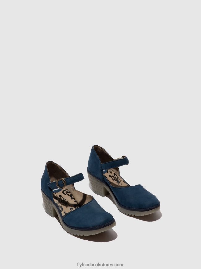 Buckle Sandals WIFO440 Women Fly London 4V24RT492 BLUE