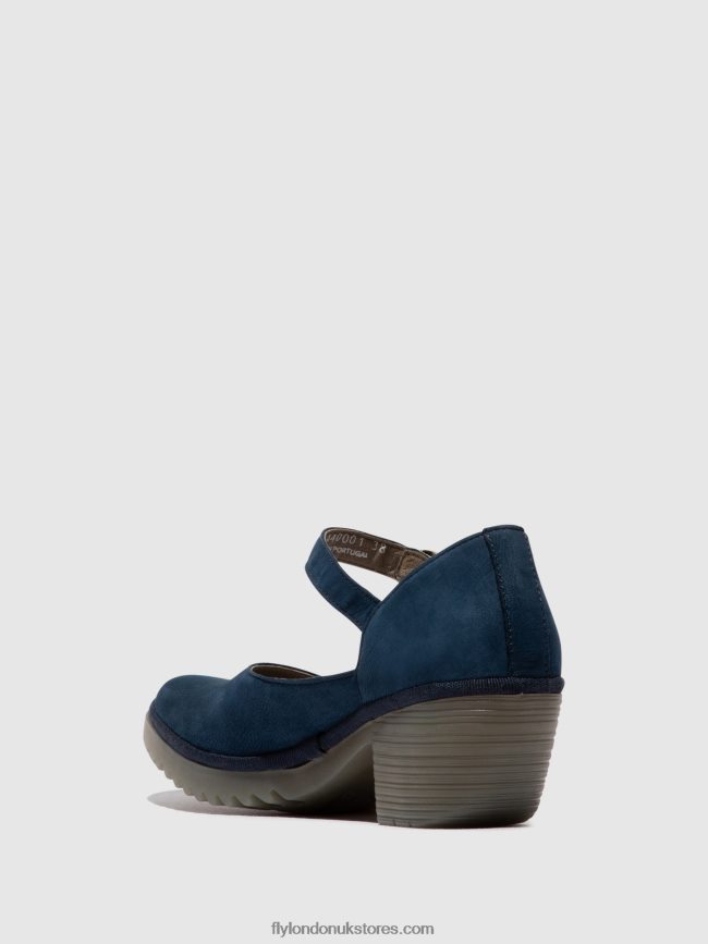 Buckle Sandals WIFO440 Women Fly London 4V24RT492 BLUE
