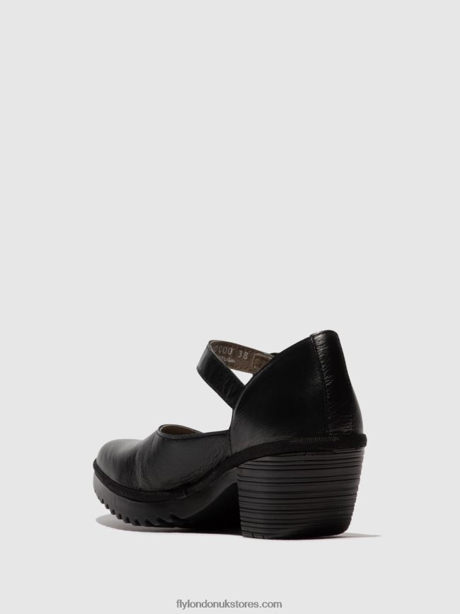 Buckle Sandals WIFO440 Women Fly London 4V24RT493 BLACK