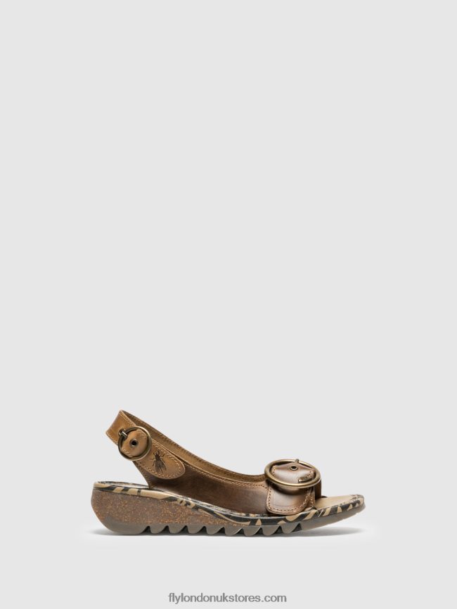 Buckle Sandals Women Fly London 4V24RT528 Peru