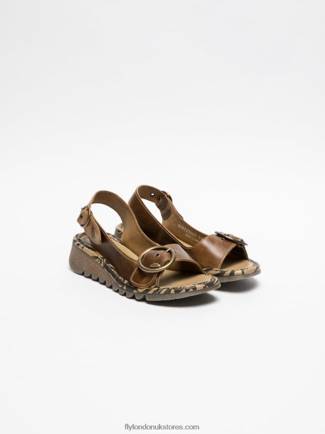 Buckle Sandals Women Fly London 4V24RT528 Peru