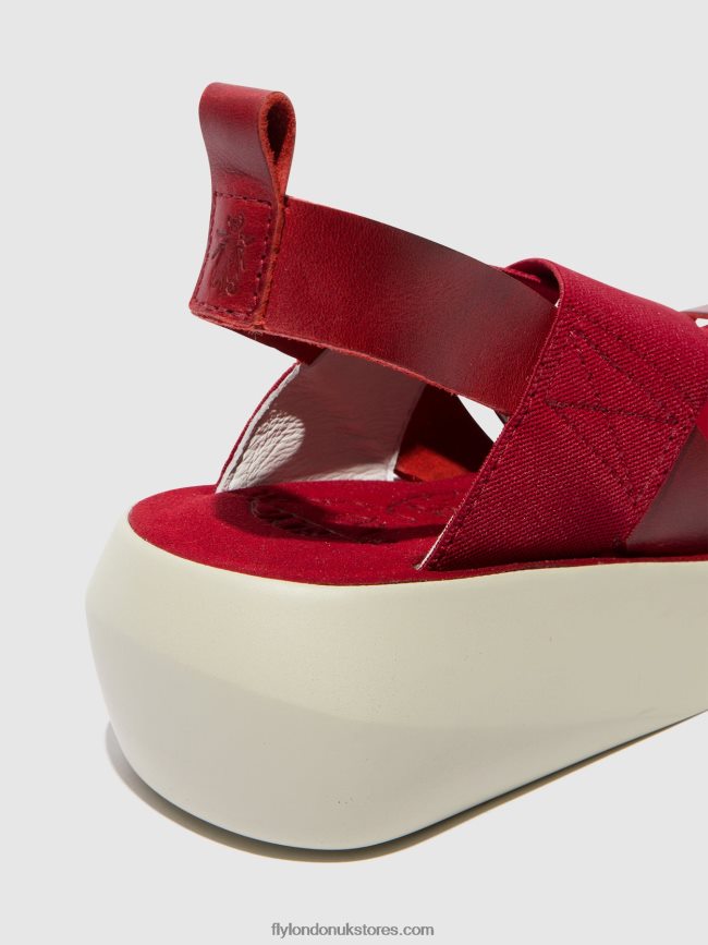 Crossover Sandals BAJI848 Women Fly London 4V24RT591 RED