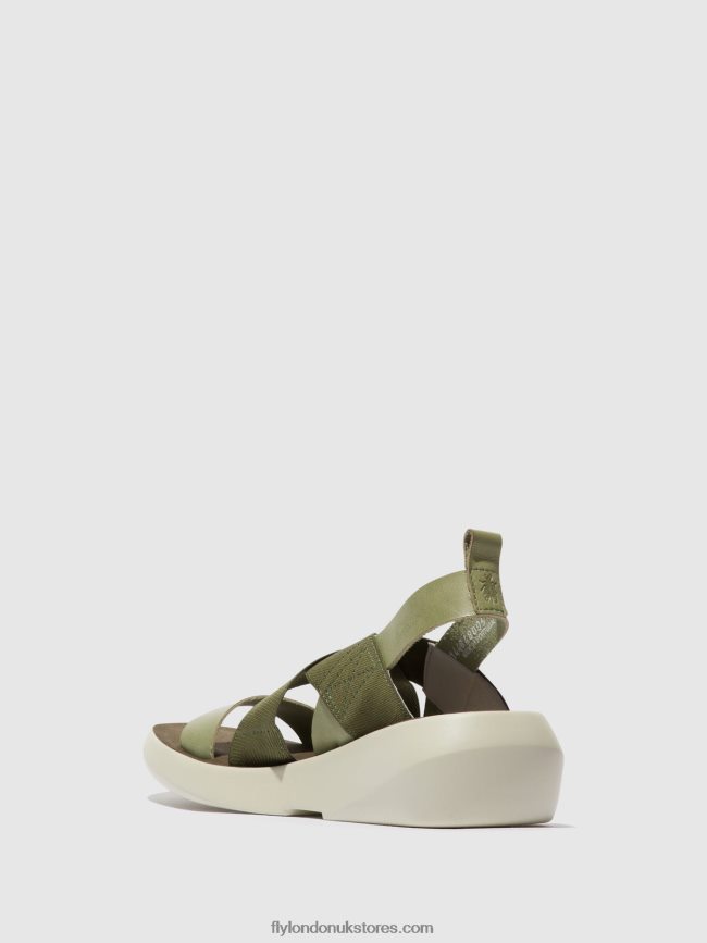 Crossover Sandals BAJI848 Women Fly London 4V24RT592 SMOG