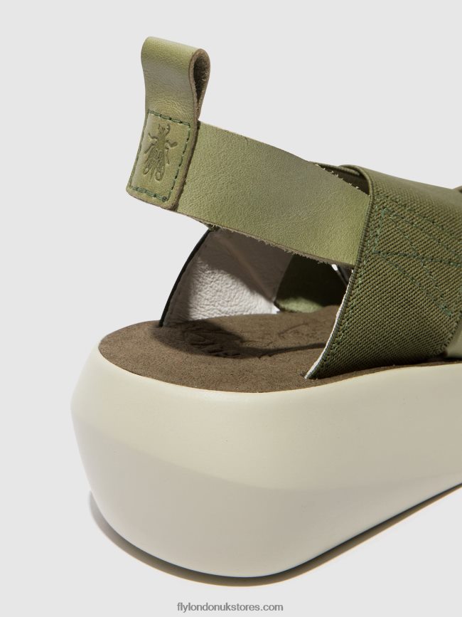 Crossover Sandals BAJI848 Women Fly London 4V24RT592 SMOG