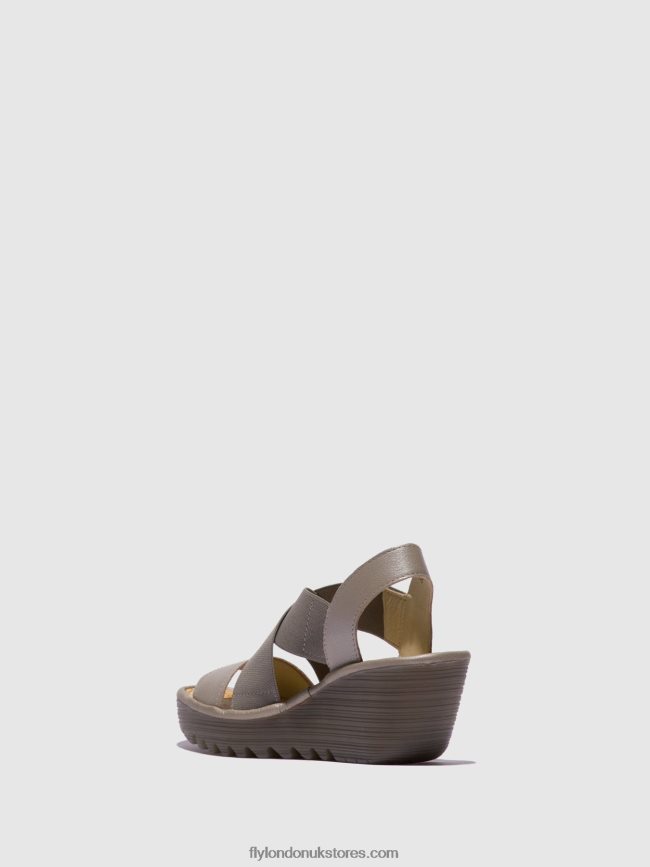 Crossover Sandals YAJI888 Women Fly London 4V24RT615 SILVER