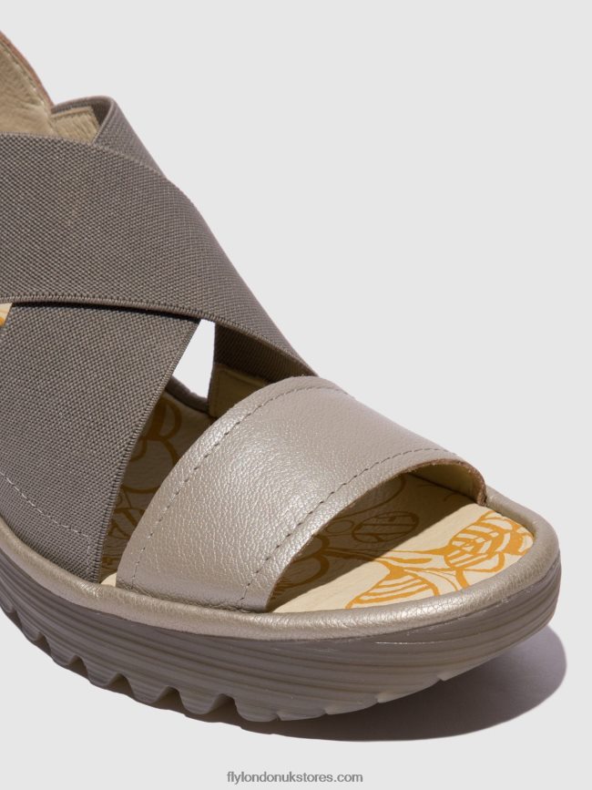 Crossover Sandals YAJI888 Women Fly London 4V24RT615 SILVER