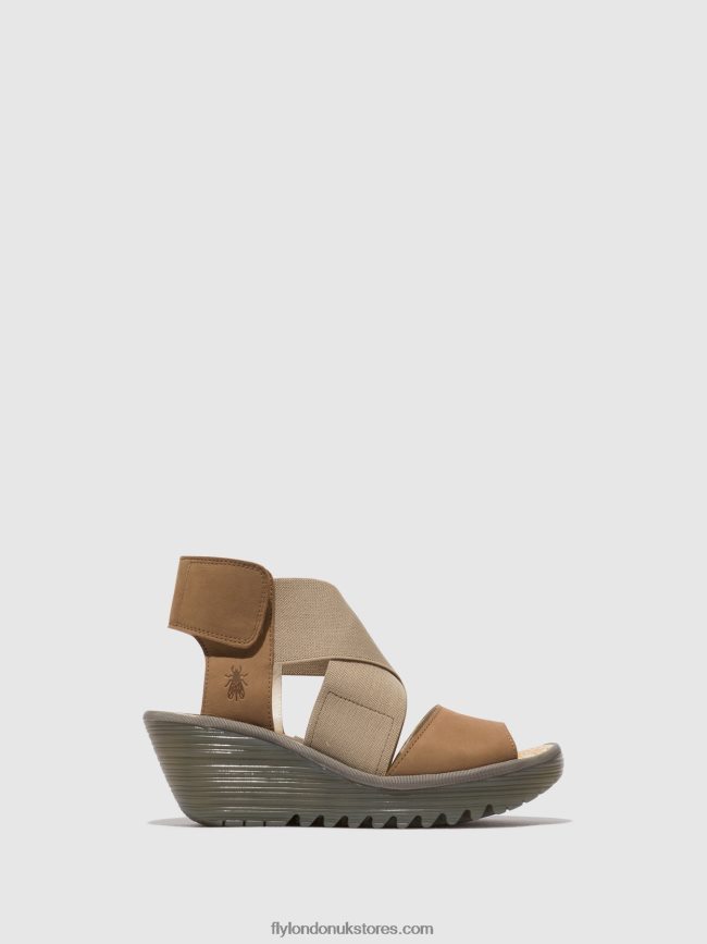 Crossover Sandals YUBA385 Women Fly London 4V24RT487 SAND
