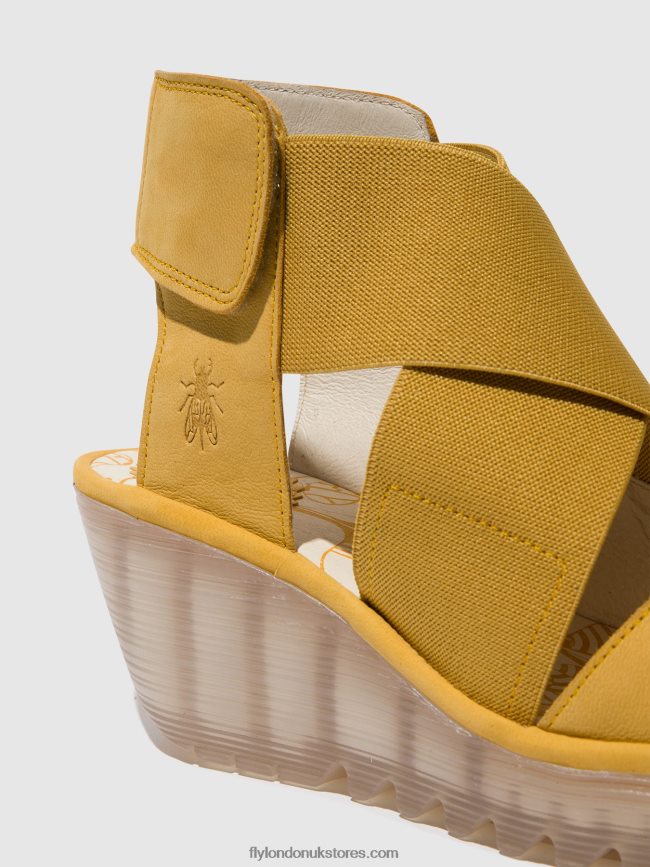 Crossover Sandals YUBA385 Women Fly London 4V24RT562 BUMBLEBEE