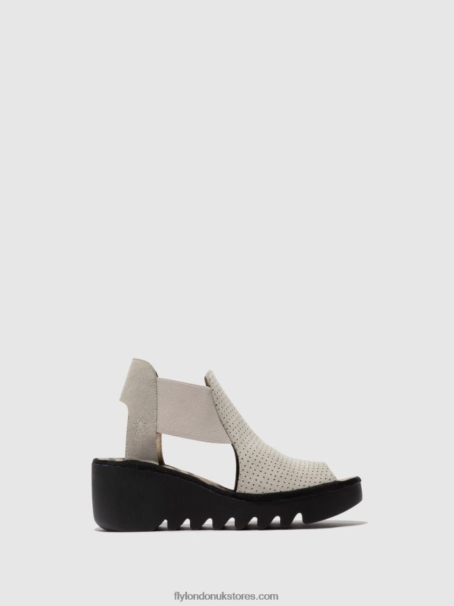 Elasticated Sandals BIGA412 Women Fly London 4V24RT480 CONCRETE