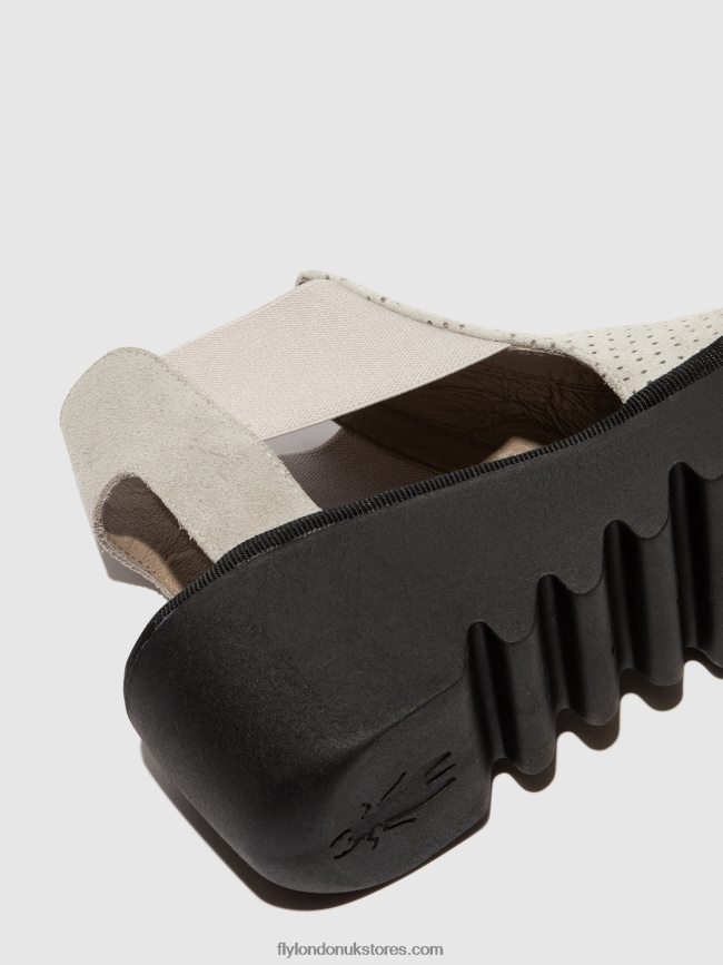 Elasticated Sandals BIGA412 Women Fly London 4V24RT480 CONCRETE
