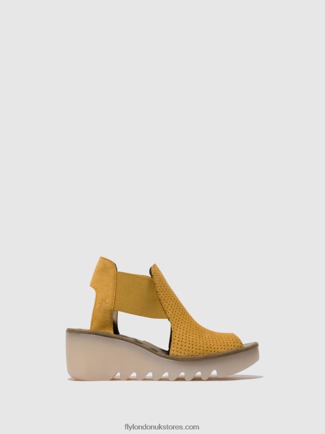 Elasticated Sandals BIGA412 Women Fly London 4V24RT481 HONEY
