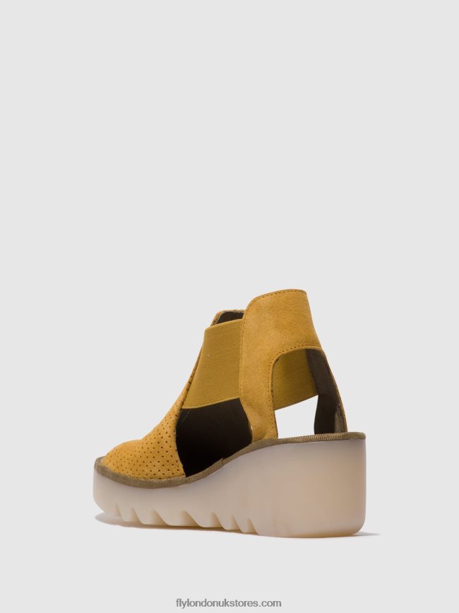 Elasticated Sandals BIGA412 Women Fly London 4V24RT481 HONEY