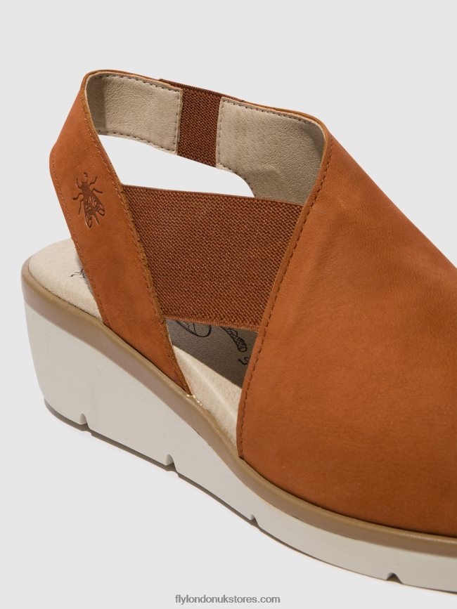 Elasticated Sandals NILY940 Women Fly London 4V24RT475 TAN