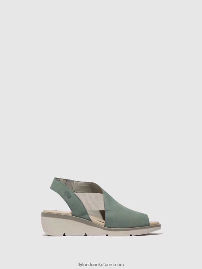 Elasticated Sandals NILY940 Women Fly London 4V24RT476 PALE BLUE