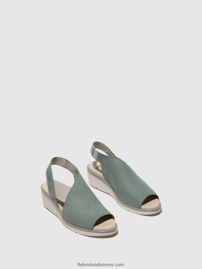 Elasticated Sandals NILY940 Women Fly London 4V24RT476 PALE BLUE