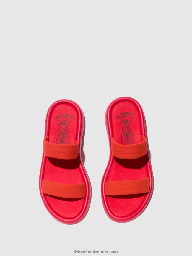 Flat Sandals TAJA872 Women Fly London 4V24RT555 DEVIL RED