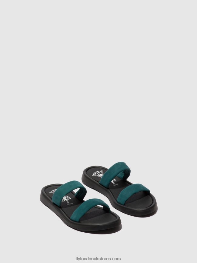 Flat Sandals TAJA872 Women Fly London 4V24RT557 TEAL