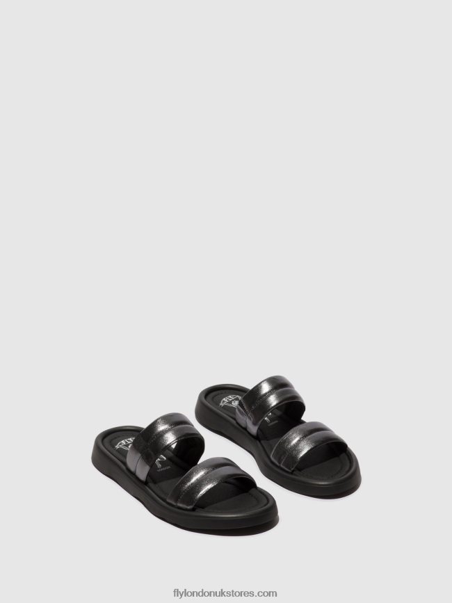Flat Sandals TOHA942 Women Fly London 4V24RT474 GRAPHITE