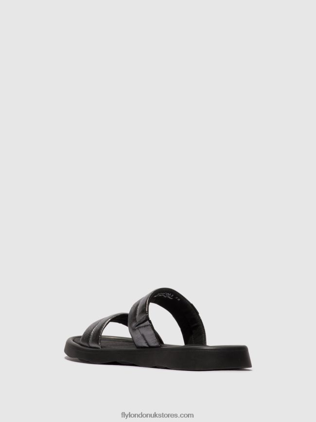 Flat Sandals TOHA942 Women Fly London 4V24RT474 GRAPHITE