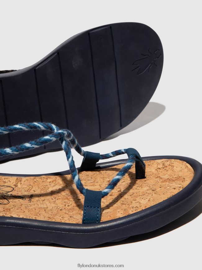 Lace-up Sandals TACE874 Women Fly London 4V24RT551 BLUE