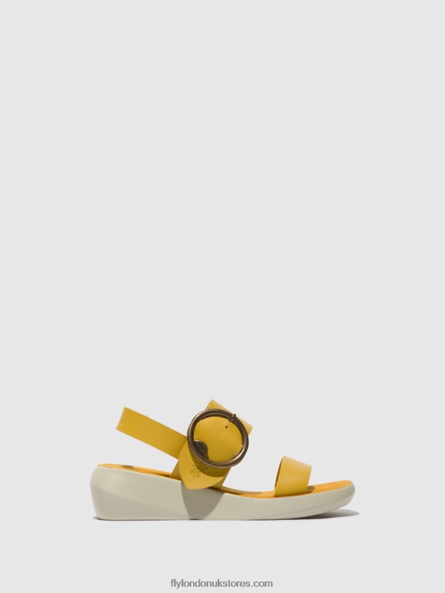 Sling-Back Sandals BANI739 Women Fly London 4V24RT469 MUSTARD