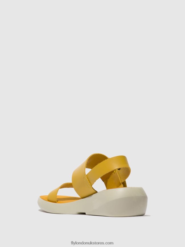 Sling-Back Sandals BANI739 Women Fly London 4V24RT469 MUSTARD
