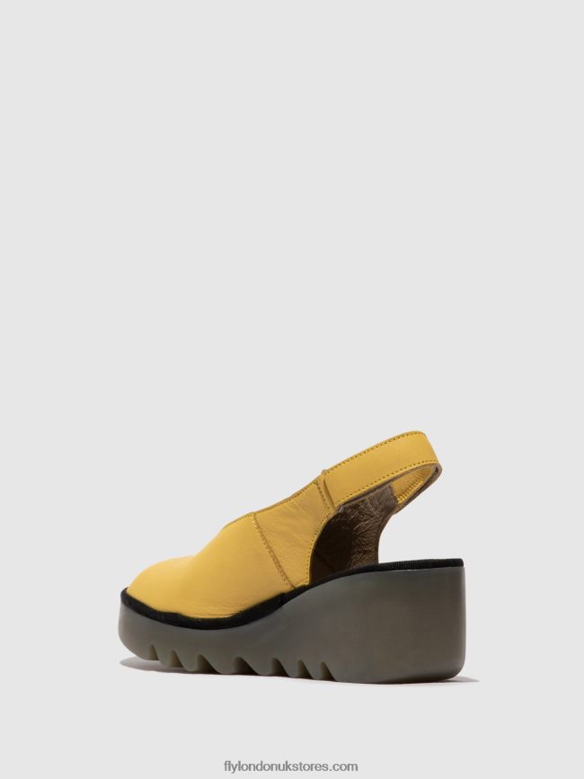 Sling-Back Sandals BAYE386 Women Fly London 4V24RT466 YELLOW