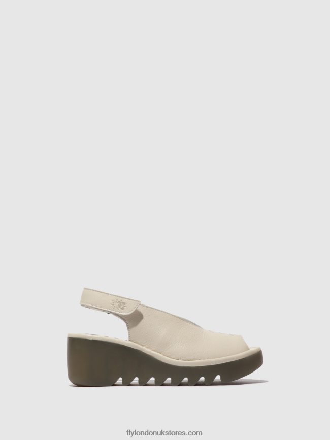 Sling-Back Sandals BAYE386 Women Fly London 4V24RT572 OFFWHITE