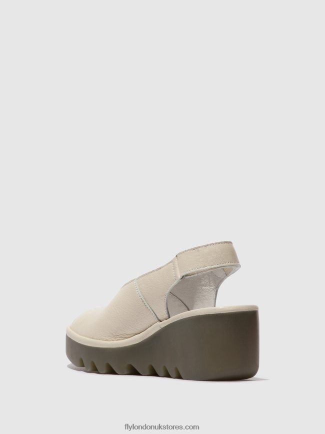 Sling-Back Sandals BAYE386 Women Fly London 4V24RT572 OFFWHITE