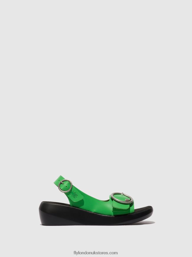Sling-Back Sandals BERK754 Women Fly London 4V24RT467 AVOCADO