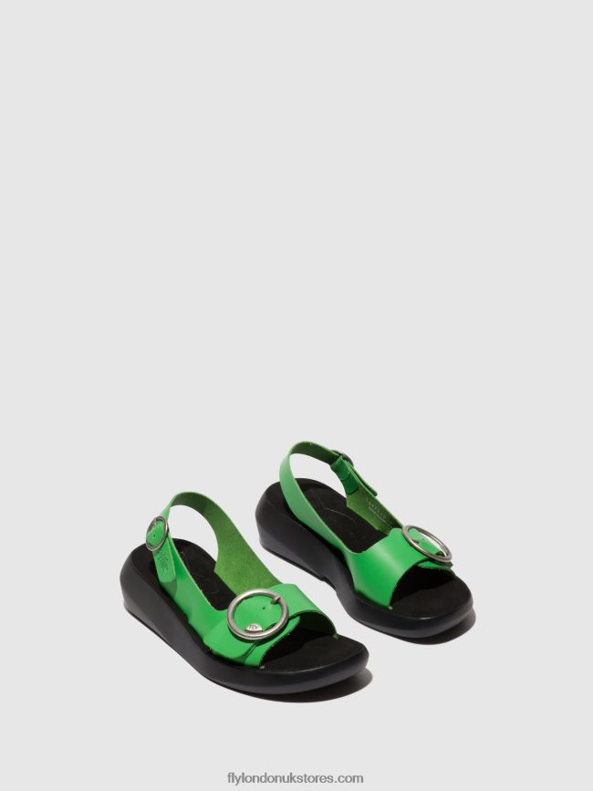 Sling-Back Sandals BERK754 Women Fly London 4V24RT467 AVOCADO