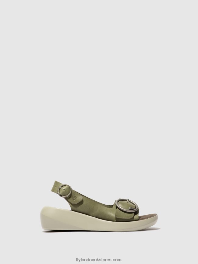 Sling-Back Sandals BERK754 Women Fly London 4V24RT586 SMOG