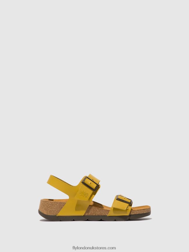 Sling-Back Sandals CEKE722 Women Fly London 4V24RT461 MUSTARD